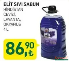 ELİT SIVI SABUN ÇEŞİTLERİ 4 L ELİT SIVI SABUN ÇEŞİTLERİ 4 L
